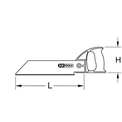 Produktbild von KSTOOLS® - PVC-Handsäge, 450mm