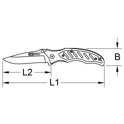 Produktbild von KSTOOLS® - Klappmesser mit Arretierung, 25mm