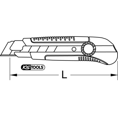 Produktbild von KSTOOLS® - Komfort-Abbrechklingen-Messer, 200mm, Klinge 25x125mm