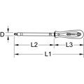 Produktbild von KSTOOLS® - 1/4" ERGOTORQUE Vierkant-Schraubendreher, 200mm