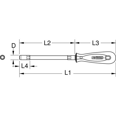 Produktbild von KSTOOLS® - ERGOTORQUE Stecknuss-Schraubendreher, 8mm