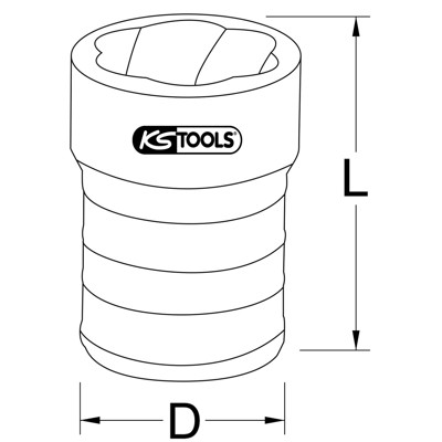 Produktbild von KSTOOLS® - 1/4" Spiral-Profil-Kraft-Stecknuss, 6mm