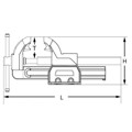 Produktbild von KSTOOLS® - Parallel-Schraubstock mit Drehteller, 90mm