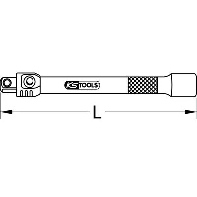 Produktbild von KSTOOLS® - 3/8" CHROMEplus Verlängerung mit Verriegelung, 250mm