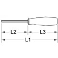 Produktbild von KSTOOLS® - BRONZEplus Schraubendreher Innensechskant,gerade 12x150mm