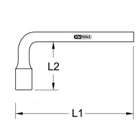 Produktbild von KSTOOLS® - BRONZEplus Steckschlüssel, 18mm für Vierkantschrauben