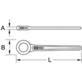 Produktbild von KSTOOLS® - BRONZEplus Einringschlüssel gerade 60mm