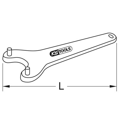 Produktbild von KSTOOLS® - BRONZEplus Stirnlochschlüssel 35mm