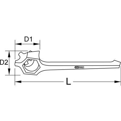 Produktbild von KSTOOLS® - BRONZEplus Universalschlüssel 300mm