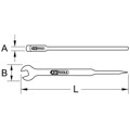 Produktbild von KSTOOLS® - BRONZEplus Montagemaulschlüssel mit Dorn, gekröpft 20mm