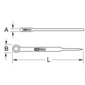 Produktbild von KSTOOLS® - BRONZEplus Montageringschlüssel mit Dorn, gekröpft 1.13/16"