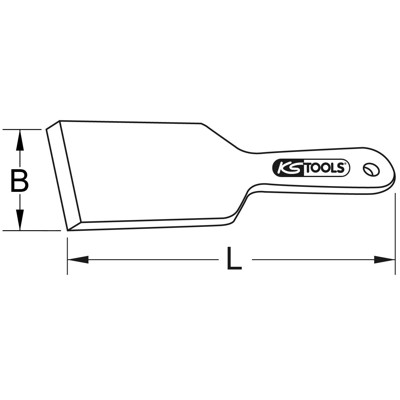 Produktbild von KSTOOLS® - BRONZEplus Spritzkabinenschaber 235mm