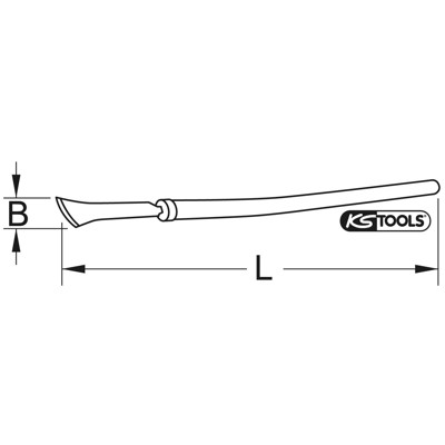 Produktbild von KSTOOLS® - BRONZEplus Roststecher mit Stiel 1000mm