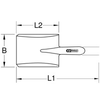 Produktbild von KSTOOLS® - BRONZEplus Handschaufel 540mm