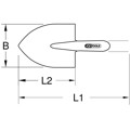 Produktbild von KSTOOLS® - BRONZEplus Frankfurter Schaufel gerader Stiel