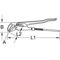 Produktbild von KSTOOLS® - BERYLLIUMplus Eckrohrzange 2"