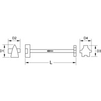 Produktbild von KSTOOLS® - BRONZEplus Spezial-Universalschlüssel 400mm