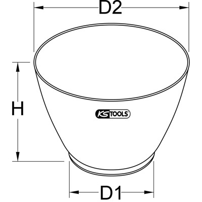 Produktbild von KSTOOLS® - Gipsbecher, 0,65 Liter