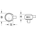 Produktbild von KSTOOLS® - 9x12mm Einsteck-Umschaltknarre, 1/4"