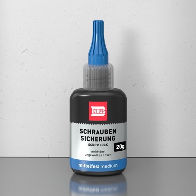 Produktbild von INBUS® - Schraubensicherung mittelfest, blau, hochviskos, 20g (Art. 79560)