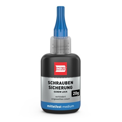 Produktbild von INBUS® - Schraubensicherung mittelfest, blau, hochviskos, 20g (Art. 79560)