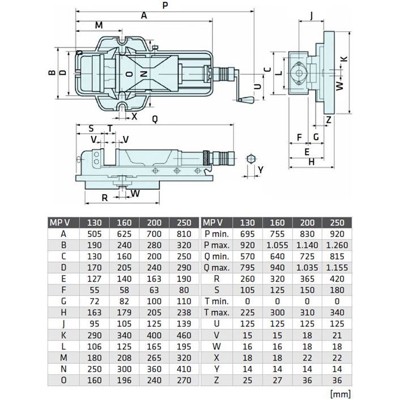 Produktbild von ELMAG - Hydraulikschraubstock MP 130 V