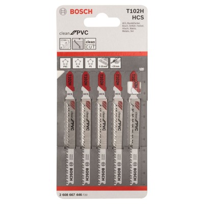 Produktbild von Bosch - Stichsägeblatt T 102 H, 5er-Pack (2608667446)