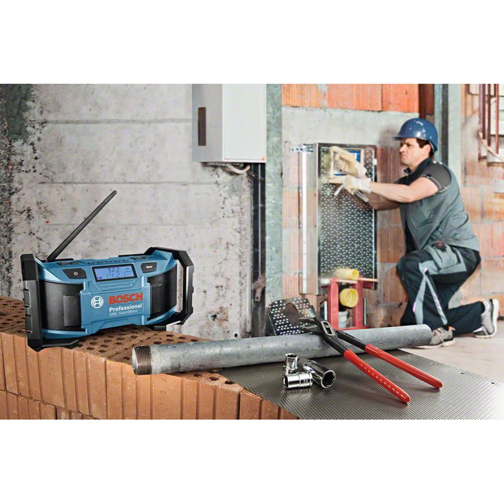 Bosch Radio GML SoundBoxx u. Akku-Bohrschrauber GSR 18 V-LI Produktbild img4 L