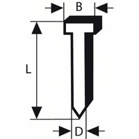 Produktbild von Bosch - Senkkopf-Stift 64-34 44 G, 44mm, verzinkt (2608200521)