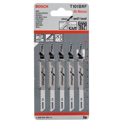 Produktbild von Bosch - Stichsägeblatt T 101 BRF, 5er-Pack (2608634235)