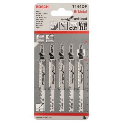 Produktbild von Bosch - Stichsägeblatt T 144 DF, 5er-Pack (2608634567)