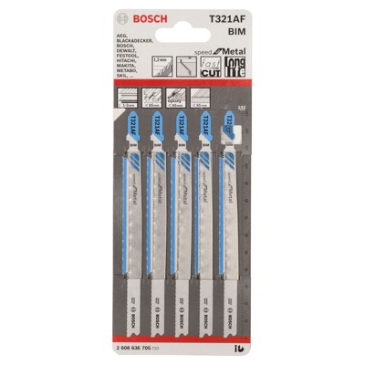 Produktbild von Bosch - Stichsägeblatt T 321 AF, 5er-Pack (2608636705)