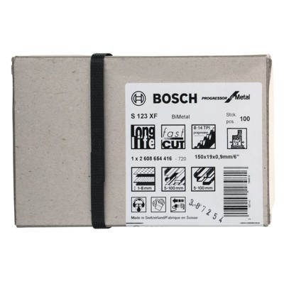 Produktbild von Bosch - Säbelsägeblatt S 123 XF, 100er-Pack (2608654416)