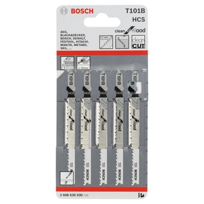 Produktbild von Bosch - Stichsägeblatt T 101 B, 5er-Pack (2608630030)