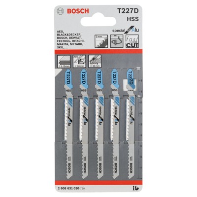 Produktbild von Bosch - Stichsägeblatt T 227 D, 5er-Pack (2608631030)