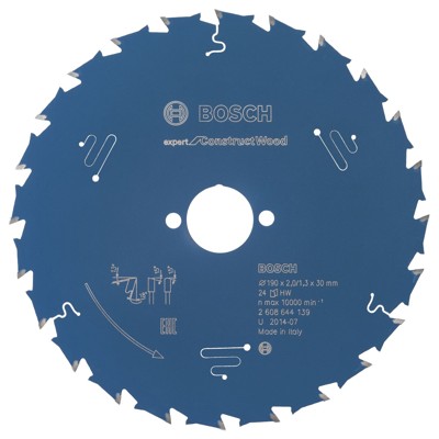 Produktbild von Bosch - HW Kreissägeblatt Expert for Construct Wood ø190x30x2,0 24T (2608644139