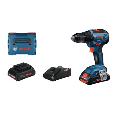 Produktbild von Bosch - Akku-Bohrschrauber GSR 18V-55, 2xProCore 4.0Ah, GAL 18V-40, L-Boxx