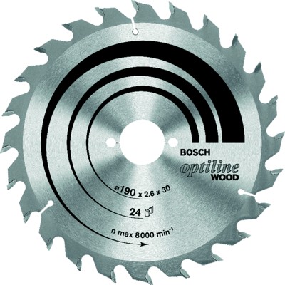 Produktbild von Bosch - HM-Sägeblatt Optiline Wood für Handkreissägen ø235 x 30mm 60Z WZ (26086