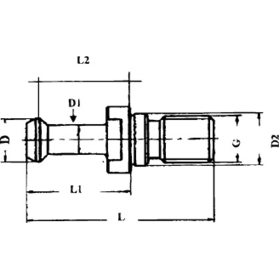 Produktbild von GSW - Anzugsbolzen JISB 6339 BT40 60° I.K