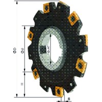 Produktbild von FORMAT - Scheibenfräser ohne Bund ø80 x 8mm Z 8