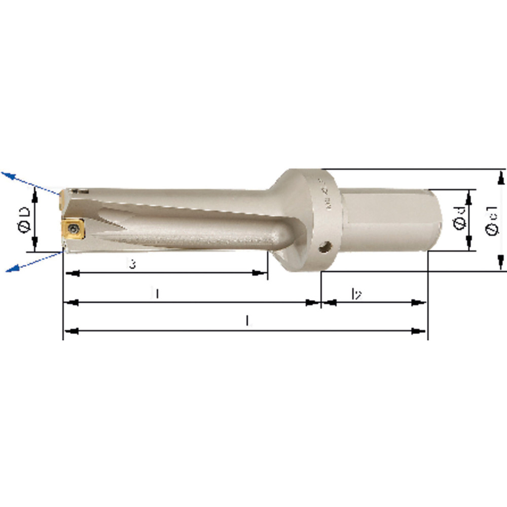 FORMAT Wendeschneidplatten-Vollbohrer, 3xD, mit Innenkühlung Produktbild img1 L