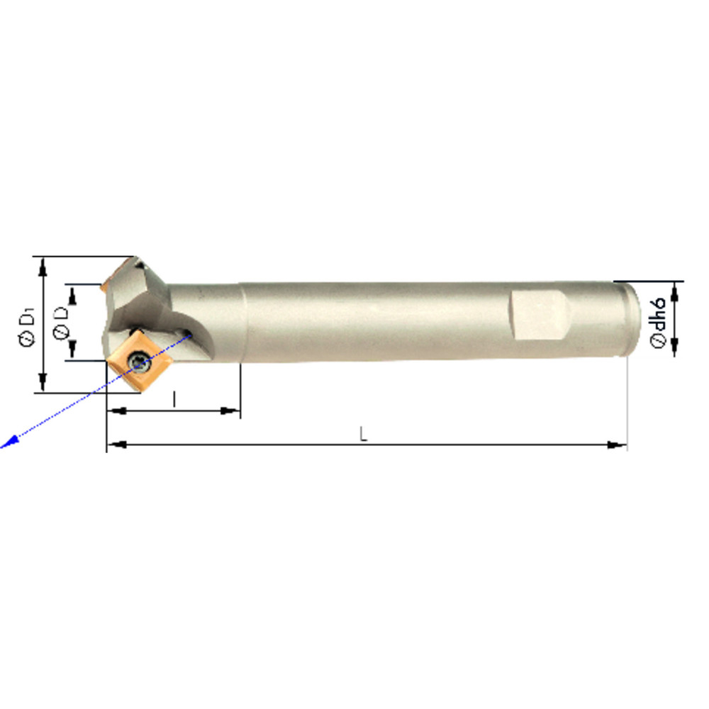 FORMAT Fasenfräser, 45°, mit Innenkühlung Produktbild img1 L