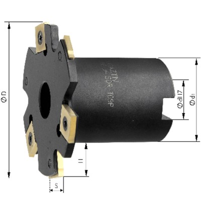 Produktbild von FORMAT - Scheibenfräser mit Bund ø80 x 6mm Z 8