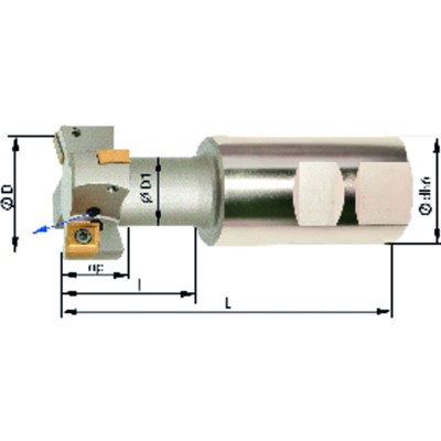 Produktbild von FORMAT - T-Nutenfräser mit Innenkühlung ø32mm Z 2