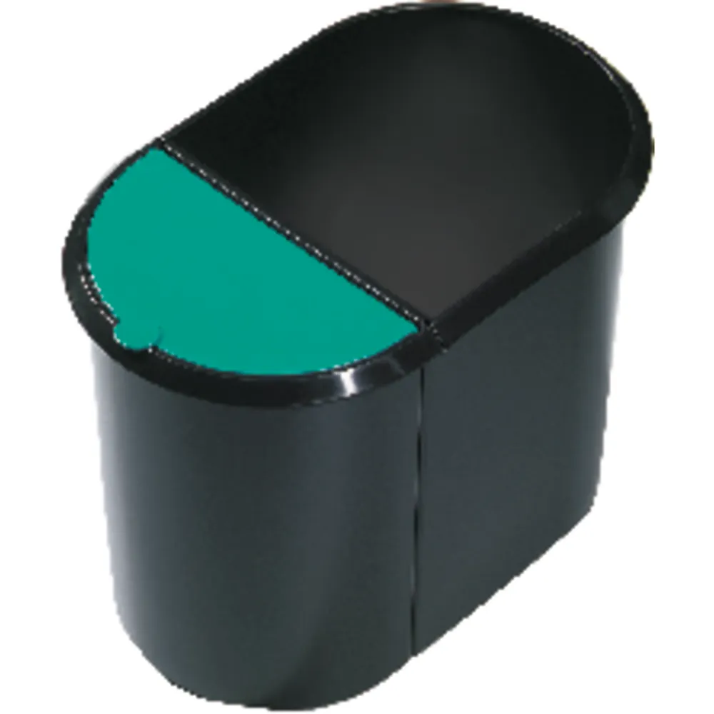helit Papierkorb Duo-System schwarz/rot Produktbild img2 L