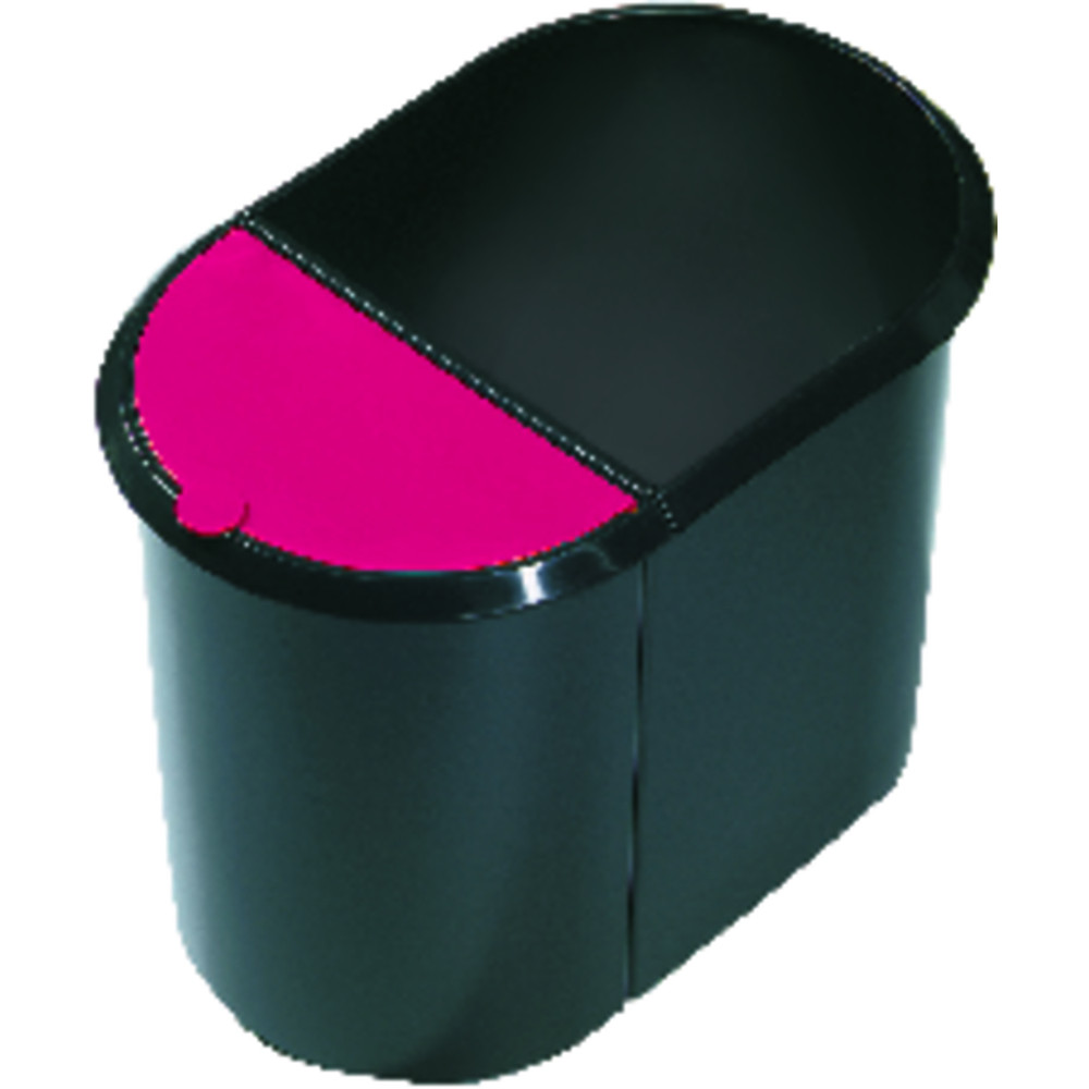 helit Papierkorb Duo-System schwarz/rot Produktbild img1 L