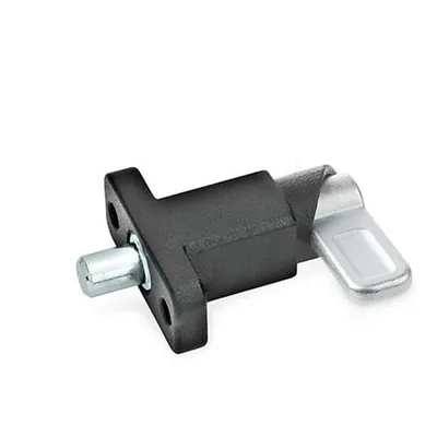Produktbild von Ganter Norm® - Federriegel, Stahl, mit Anschraubflansch (722.2-12-20-B-SW)