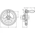 Produktbild von Ganter Norm® - Handräder, Gusseisen / Aluminium (950-GG-250-B24-F)