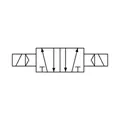 Produktbild von RIEGLER - 5/2-Wegeventil elektropneu., »4V«, bista., G 1/8, 24VDC, 500l/min (51