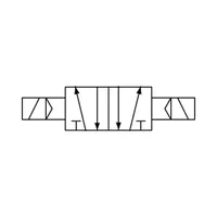 Produktbild von RIEGLER - 5/2-Wegeventil elektropneu., »4V«, bista., G 1/8, 24VDC, 500l/min (51